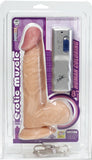 Erotic Muscle 8" Dong (Flesh) Sex Toy Adult Pleasure