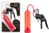 Lust Pumper 8" Pump W/ Gauge (Red) Sex Toy Adult Pleasure