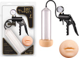 Lust Pumper 8" Pump W/ Gauge (Mouth) (Clear) Sex Toy Adult Pleasure