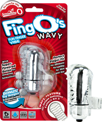 Fing O - Wavy (Clear)  Sex Toy Adult Pleasure