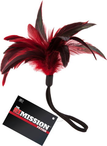 Feather Tickler (Red) Sex Toy Adult Pleasure