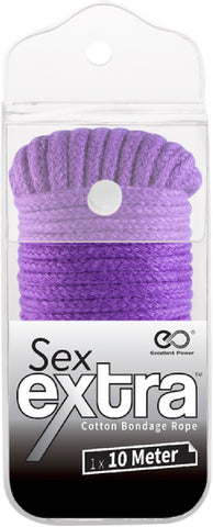 10m Cotton Bondage Rope (Purple) Sex Toy Adult Pleasure
