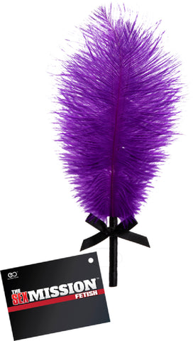 Deluxe Feather Tickler (Purple) Sex Toy Adult Pleasure
