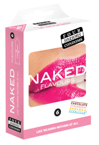 Naked Flavours 6's Pleasure Adult Condom Safe Sex