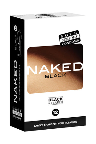 Naked Black 12's Pleasure Adult Condom Safe Sex
