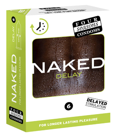 Naked Delay 6's Pleasure Adult Condom Safe Sex