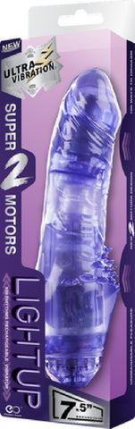 Rechargeable Vibrator 7.5" (Purple) Vibrator Dildo Sex Adult Pleasure Orgasm