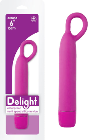Delight - 6" Waterproof Multispeed Silicone Vibe (Lavender)