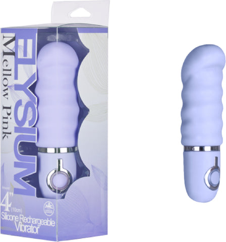 Elysium 4 Inch Ribbed (Mauve Purple) Sex Toy Adult Pleasure