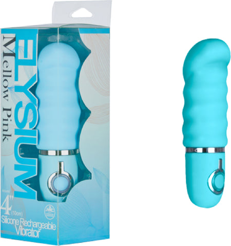Elysium 4 Inch Ribbed (Pastel Blue) Sex Toy Adult Pleasure