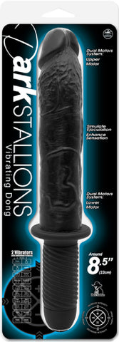 Dark Stallions 8.5" Vibrating Dong (Black) Sex Toy Adult Pleasure
