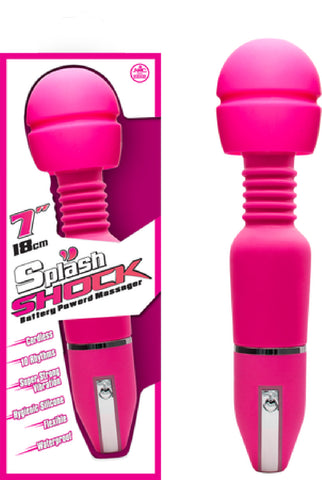 Splash Shock Silicone Vibrator 7" (Pink) Sex Adult Pleasure Orgasm