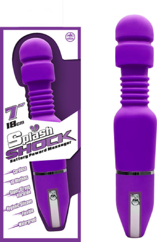 Splash Shock Silicone Vibrator 7" (Lavender) Sex Adult Pleasure Orgasm