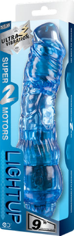 Rechargeable Vibrator 9" (Blue) Vibrator Dildo Sex Adult Pleasure Orgasm