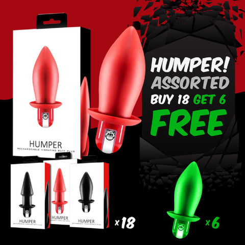 Humper Rechargeable Vibrating Butt Plug (Buy 18 Asst Get 6 Free)
