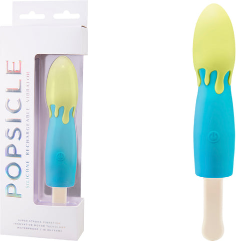 Silicone Rechargeable Vibrators (Blue/Yellow) Sex Adult Pleasure Orgasm