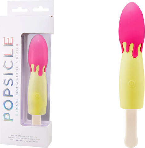 Silicone Rechargeable Vibrators (Yellow/Red) Sex Adult Pleasure Orgasm