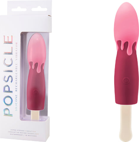 Silicone Rechargeable Vibrators (Red/Pink) Sex Adult Pleasure Orgasm