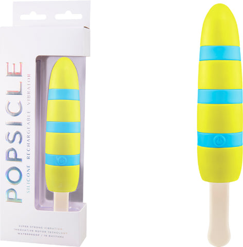Silicone Rechargeable Vibrators (Blue/Yellow) Sex Adult Pleasure Orgasm