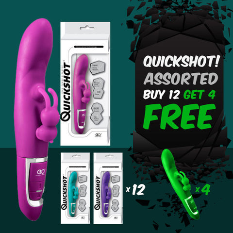 Rechargeable Quickshot Vibrator (Buy 12 Asst Get 4 Free)