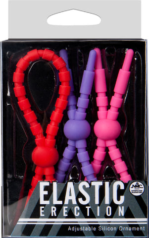 Elastic Erection Cockring Set Sex Toy Adult Pleasure