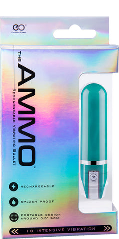 The Ammo - Rechargable Bullet (Blue) Vibrator Sex Adult Pleasure Orgasm
