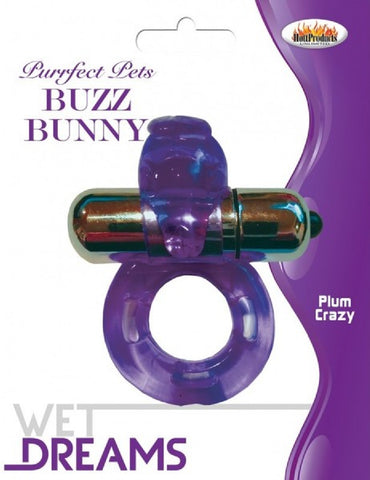 Buzz Bunny Cock Ring (Purple)