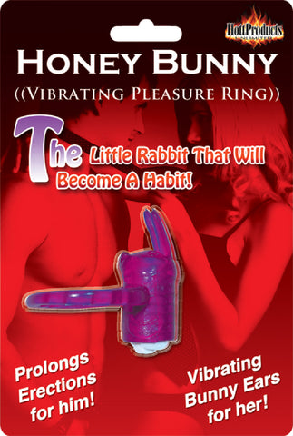 Honey Bunny Vibrating Ring (Purple) Sex Toy Adult Pleasure