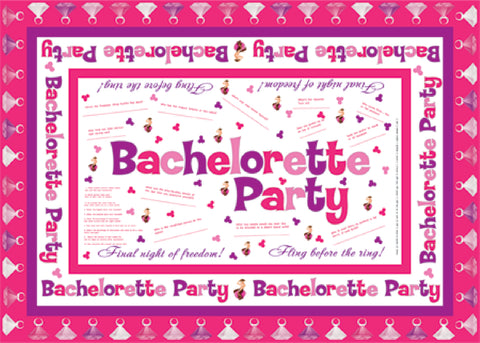 Table Cloth (5' X 7' With 4 Markers) Bachelorette