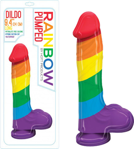 Rainbow Dildo - PUMPED Sex Adult Pleasure Orgasm