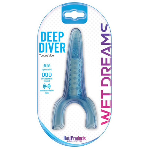 Deep Diver Tongue Vibe (Blue) Sex Toy Adult Pleasure