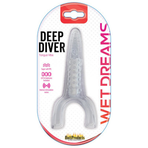 Deep Diver Tongue Vibe (Clear) Sex Toy Adult Pleasure