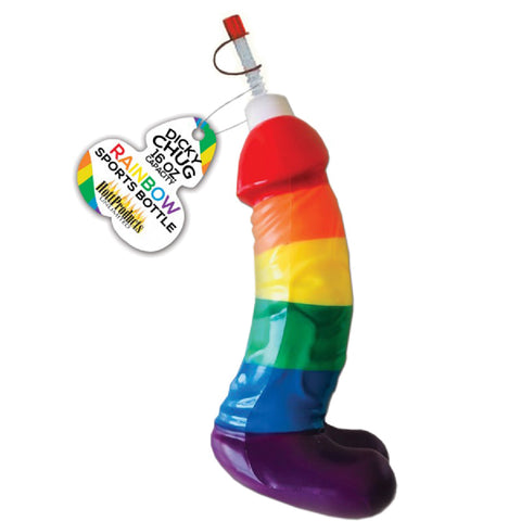 Dicky Chug Sports Bottle (Rainbow) Sex Toy Adult Pleasure