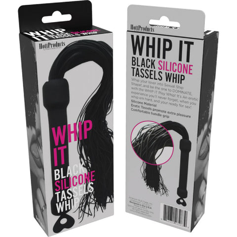 Whip It! Black Tassel Whip Bondage Sex Toy Adult Orgasm Pleasure