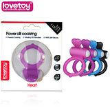 Power Clit Cockring Heart BLK