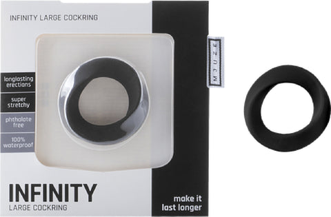 Infinity - Large Cockring (Black) Sex Toy Adult Pleasure