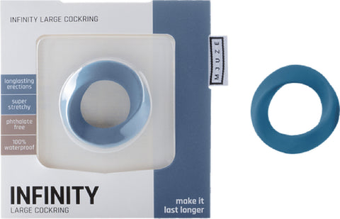 Infinity - Large Cockring (Blue) Sex Toy Adult Pleasure