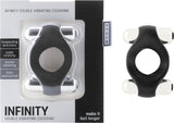 Infinity - Double Vibrating Cockring (Black)