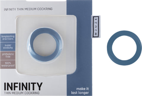 Infinity - Thin - Medium Cockring (Blue) Sex Toy Adult Pleasure