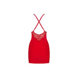 Lace Chemise and Thong 828 Red