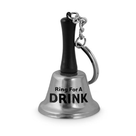 Ring For A Drink Keyring Bell (Silver) Sex Adult Pleasure Orgasm