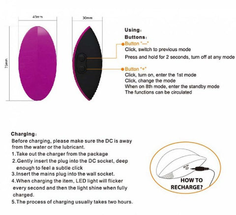 Odeco Leaf Eros Vibe (Purple) Adult Sex Toy Pleasure Orgasm