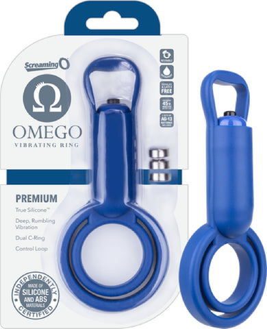 OMEGO Vibrating Ring (Blue) Adult Sex Toy Pleasure Orgasm