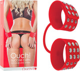 Silicone Cuffs (Red) Bondage Dildo Vibrator Sex Adult Pleasure Orgasm