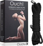 Kinbaku Mini Rope - 1.5m (Black) Sex Toy Adult Pleasure