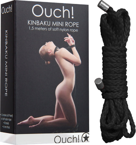 Kinbaku Mini Rope - 1.5m (Black) Sex Toy Adult Pleasure