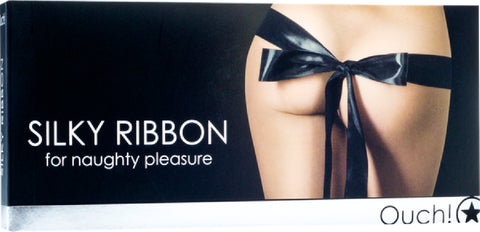 Silky Ribbon (Black) Bondage Sex Adult Pleasure Orgasm