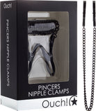 Pincers Nipple Clamps (Black) Sex Toy Adult Pleasure Orgasm Bondage