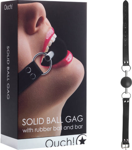 Solid Ball Gag (Black) Bondage Sex Adult Pleasure Orgasm