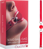 Solid Ball Gag (Red) Bondage Sex Adult Pleasure Orgasm